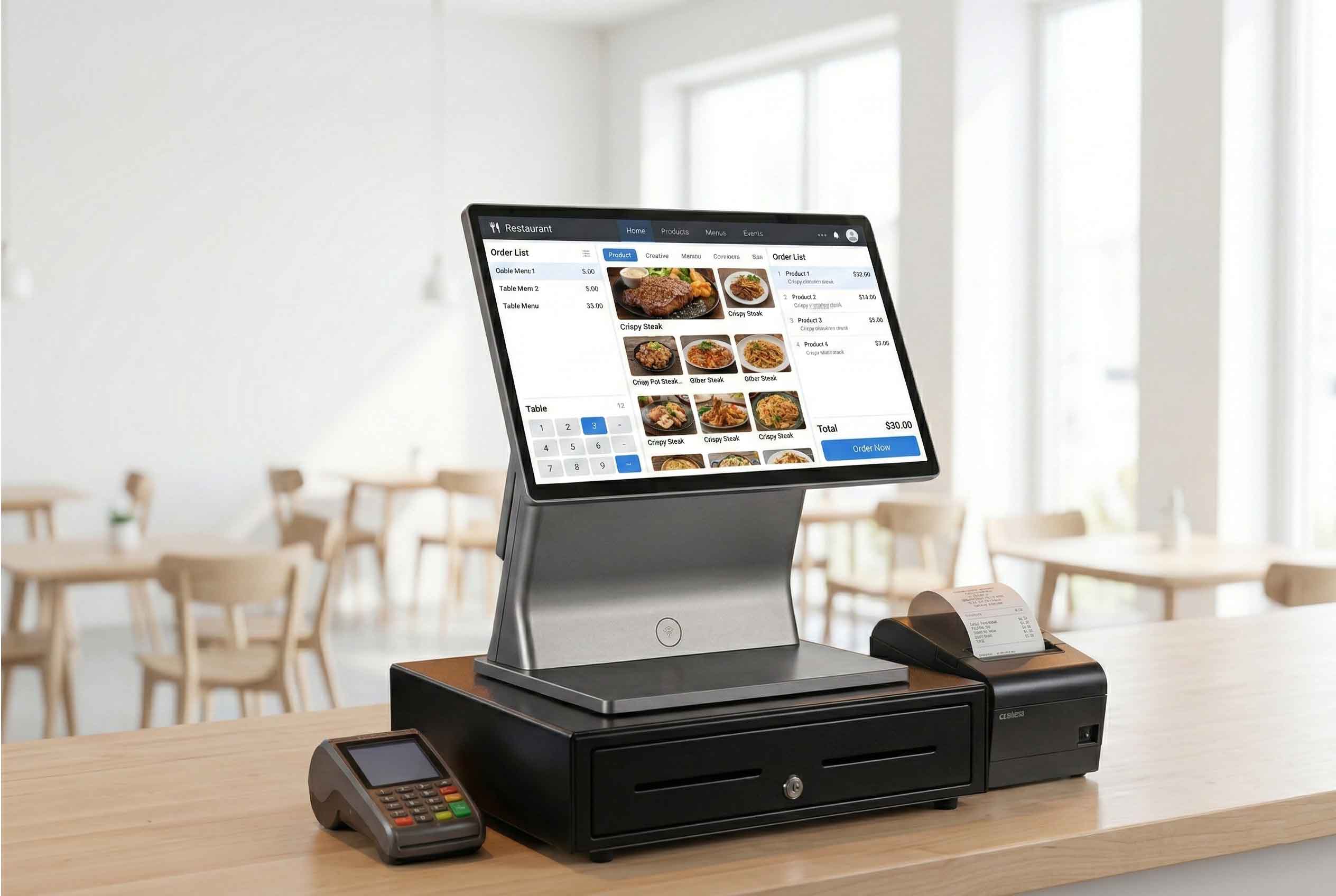 Restaurant counter
