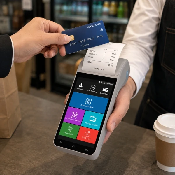 Handheld with card payment