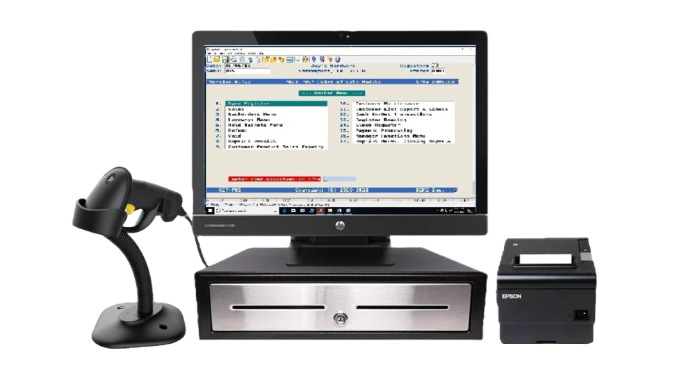 Amateta Complete POS Bundle — touch terminal, receipt printer, barcode scanner and cash drawer